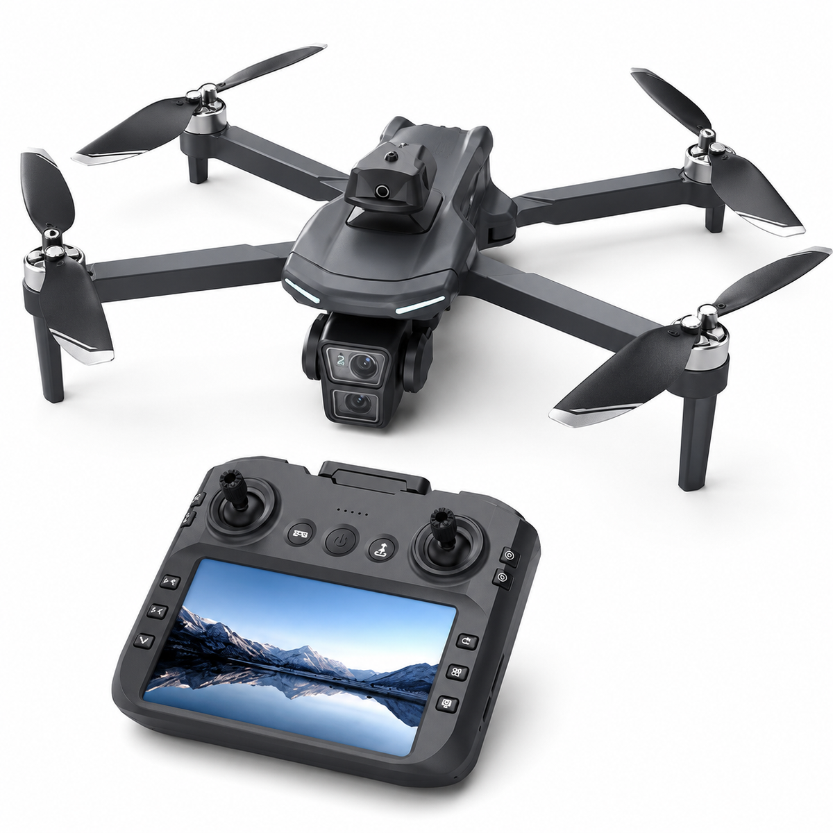 Drone GPS WiFi FPV – Écran 5,6” & 3 Batteries