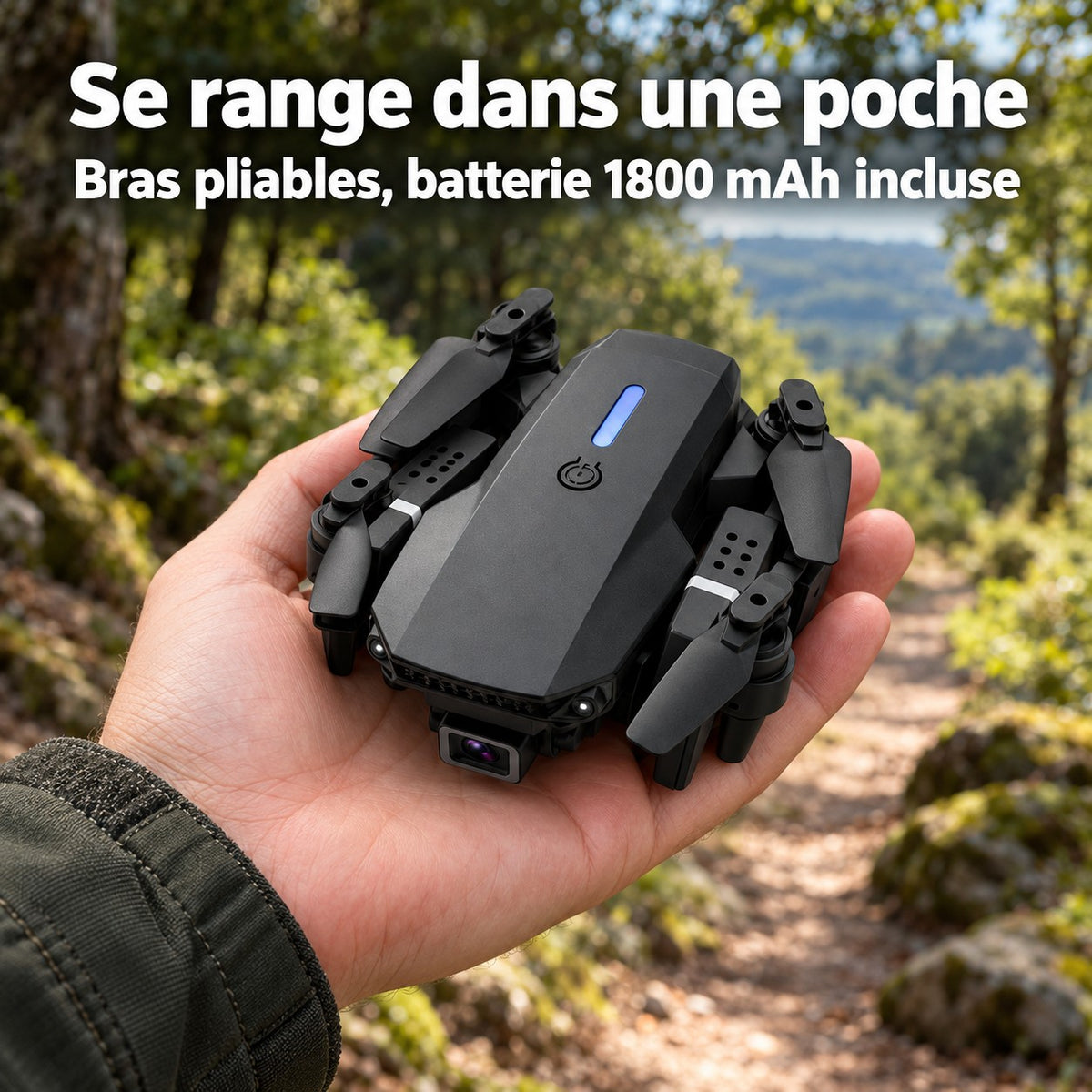 Bras pliables, batterie 1800 mAh incluse