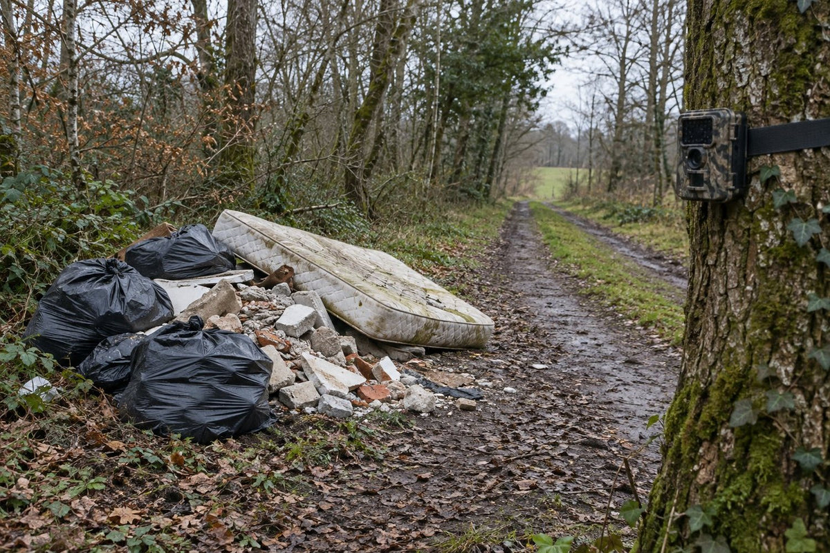Dépôt sauvage sur terrain privé : filmer, identifier, porter plainte