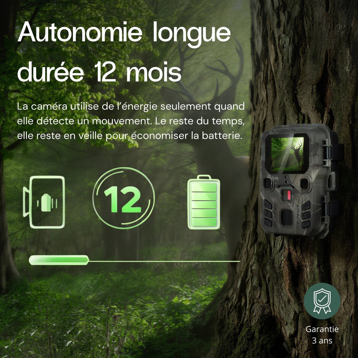 Caméra de terrain Wi‑Fi 4K – vue 10