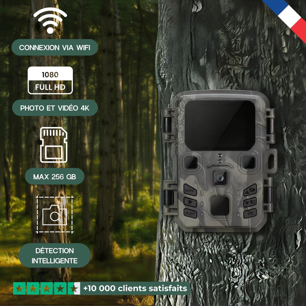 Caméra de terrain Wi‑Fi 4K – vue 3