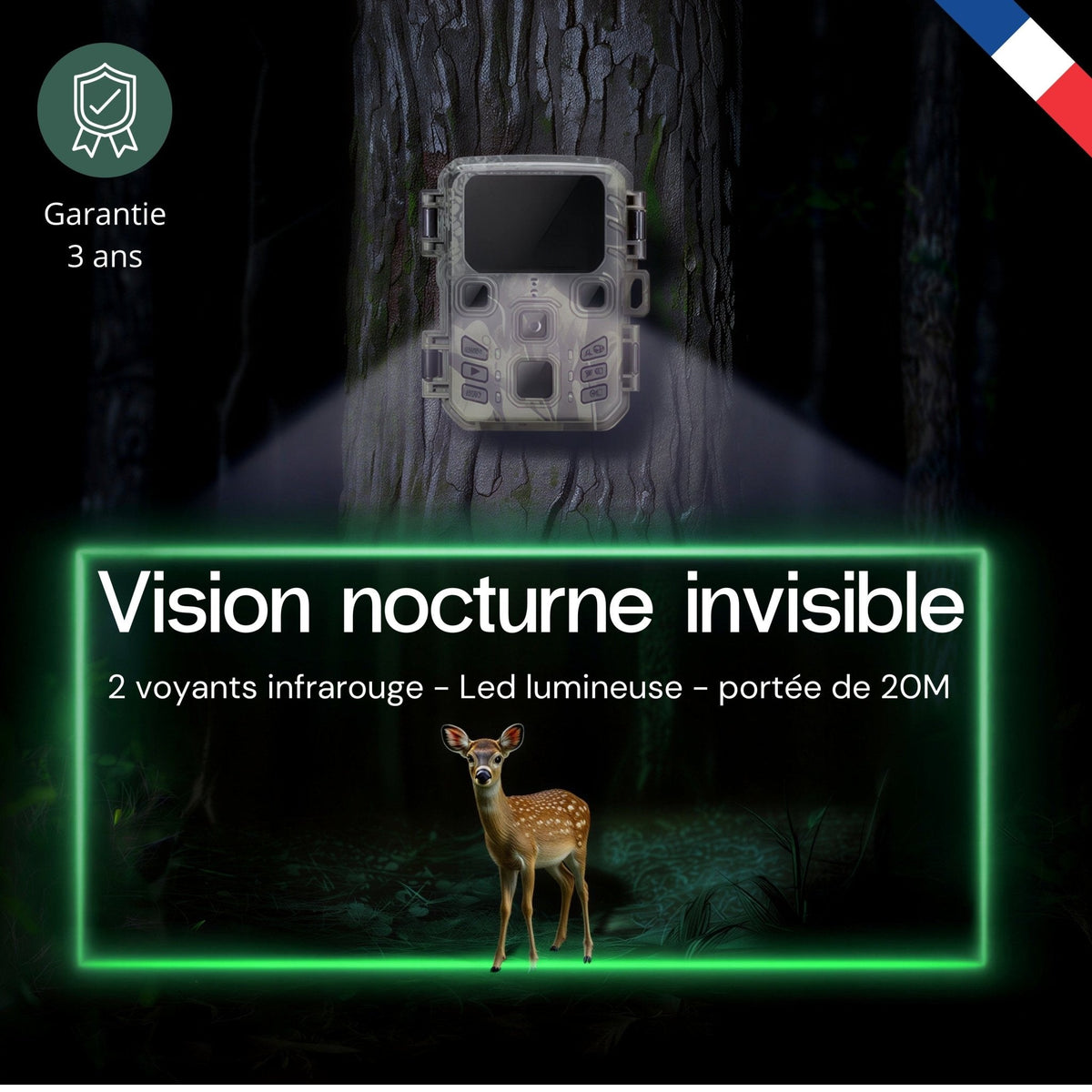 Caméra de terrain Wi‑Fi 4K – vue 7