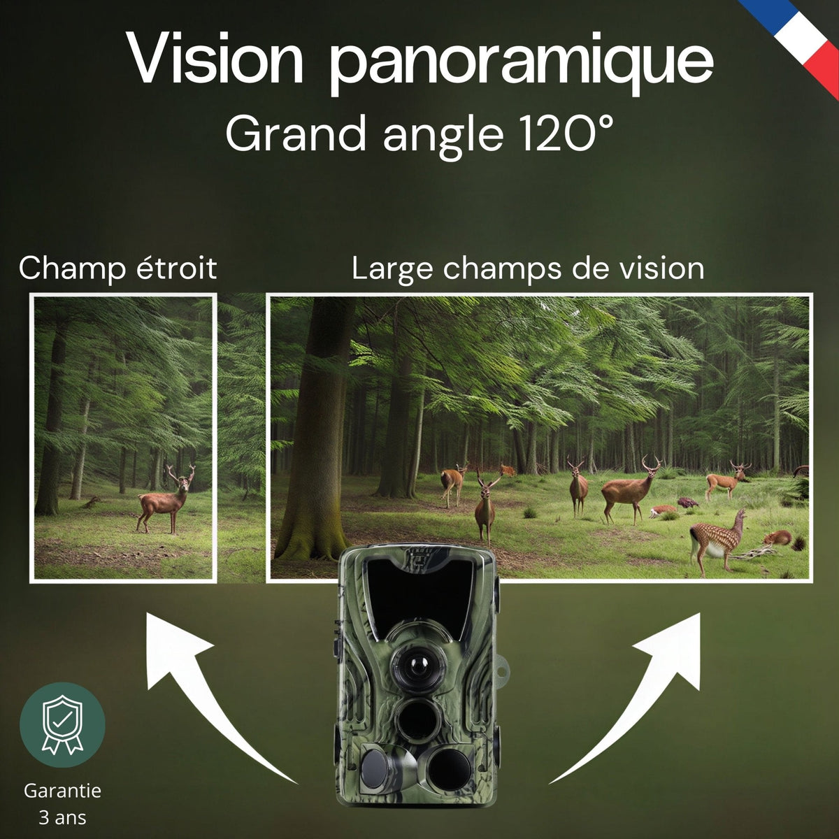 Caméra de terrain Full HD avec écran – vue 7