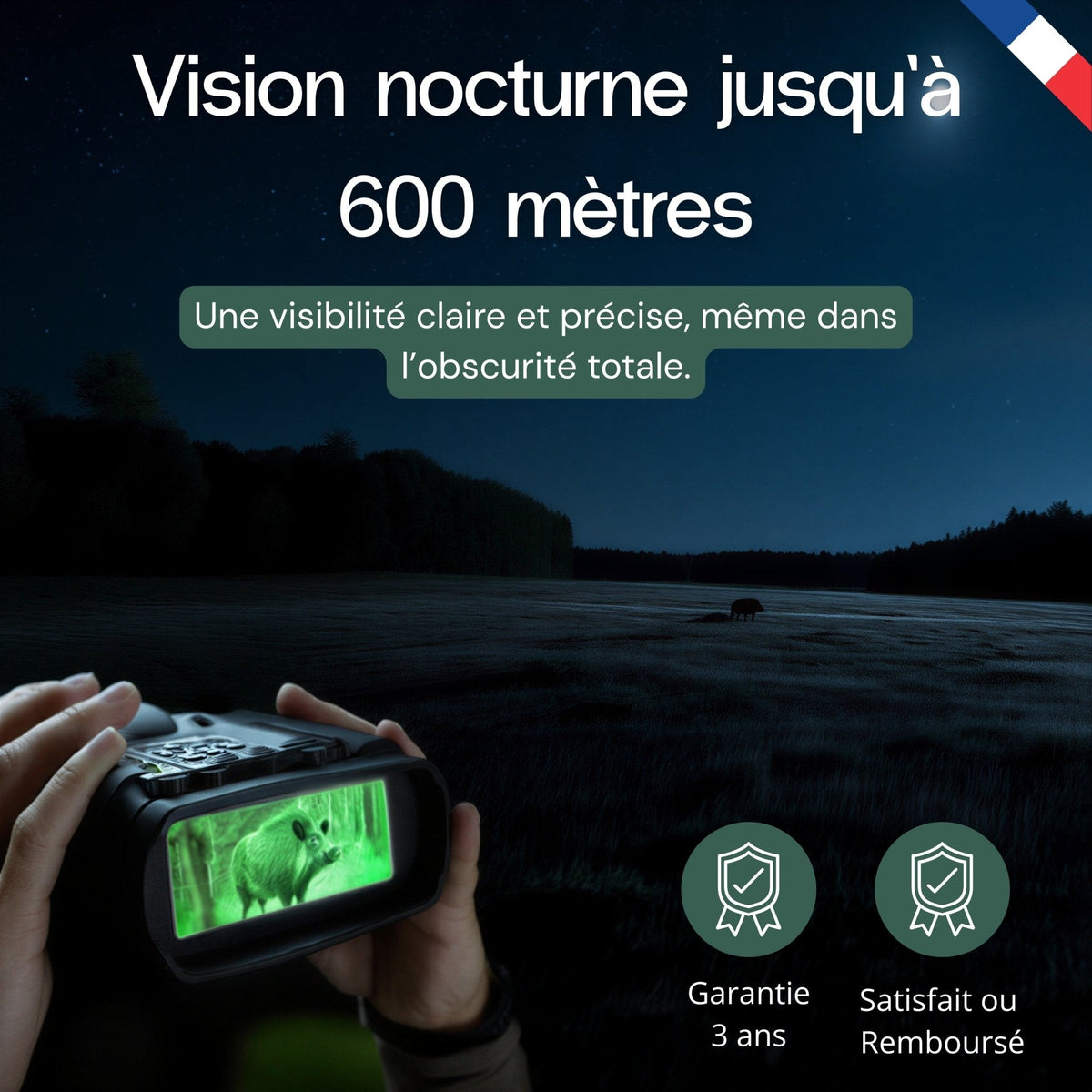 Jumelles de vision nocturne 4K – autonomie 20 h – vue 6