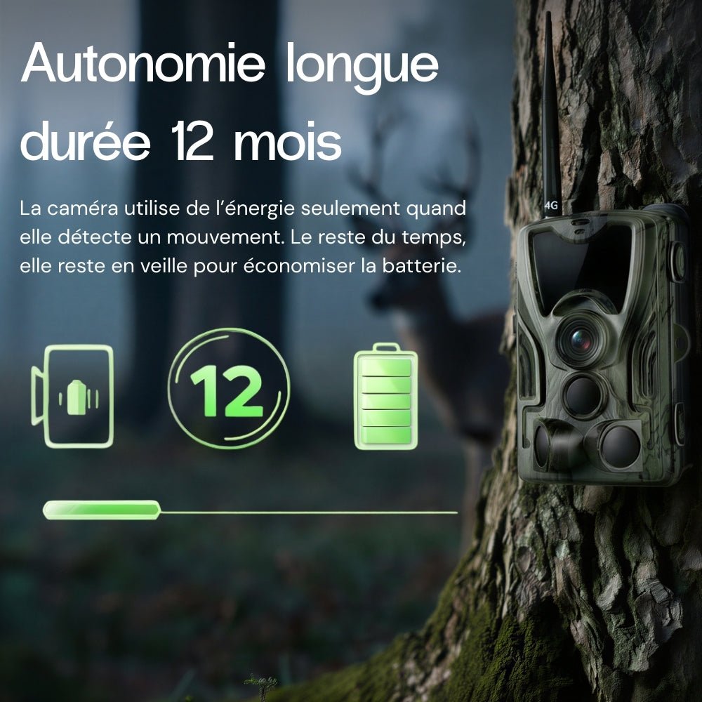 Caméra de terrain 4G+ 4K avec écran – vue 8