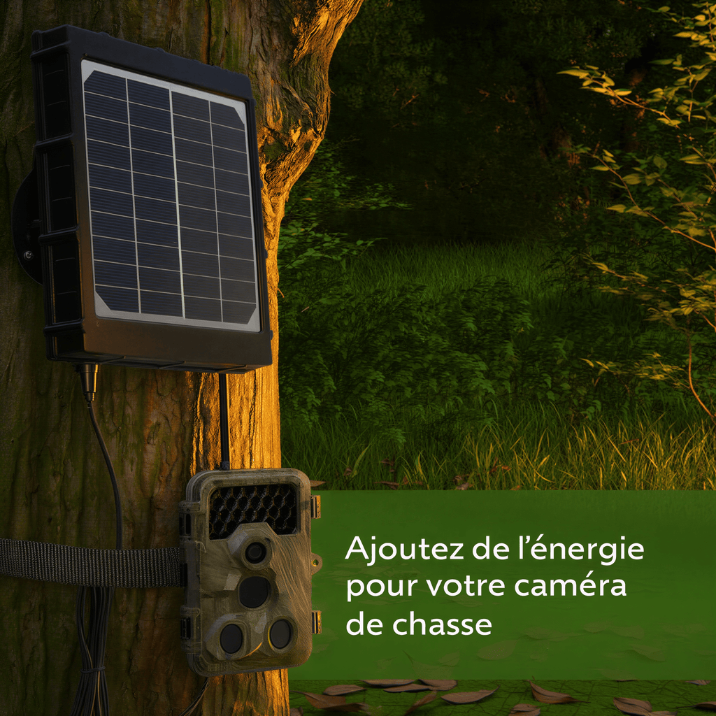 Panneau solaire pour caméra de chasse – vue 1