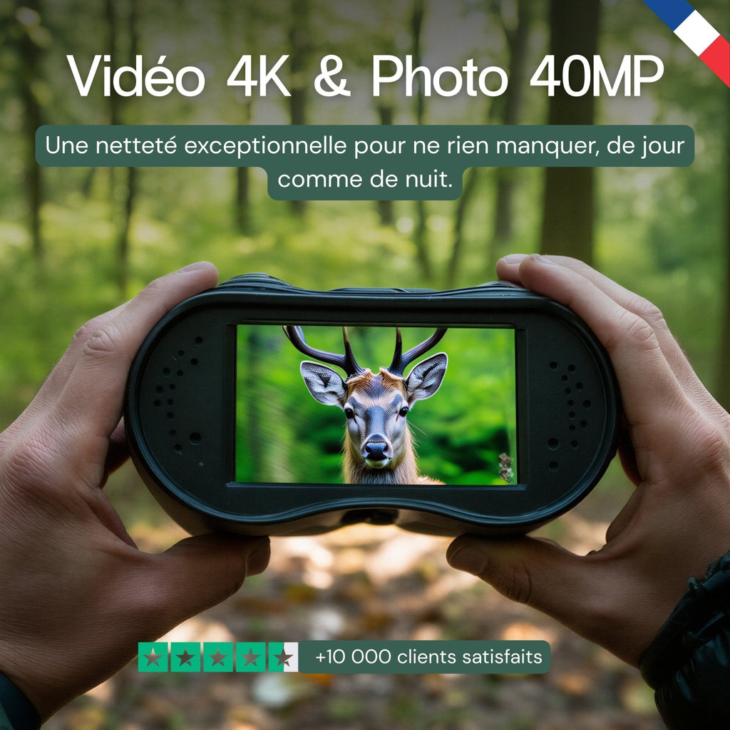 Jumelles de vision nocturne 4K – autonomie 8 h – vue 2