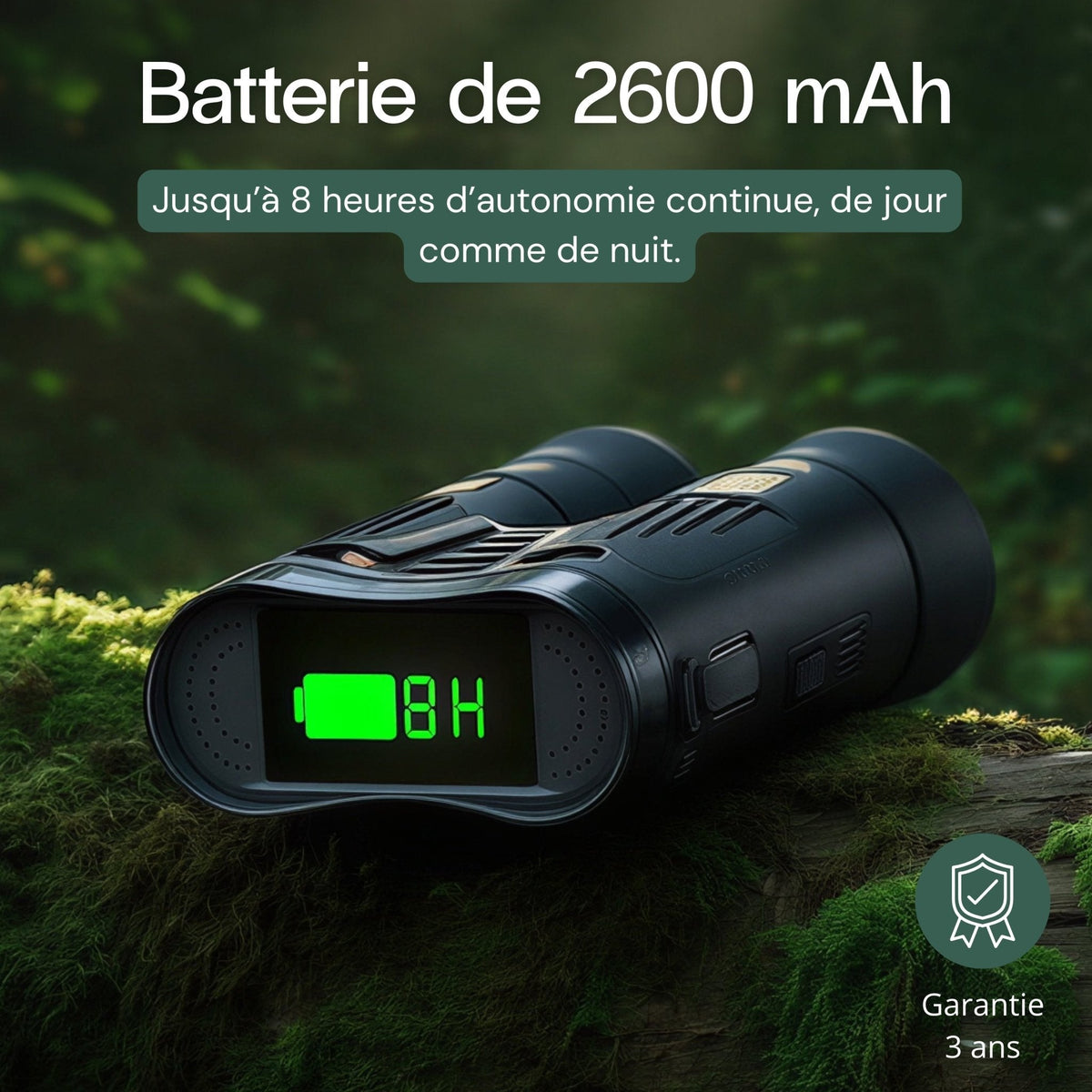 Jumelles de vision nocturne 4K – autonomie 8 h – vue 8