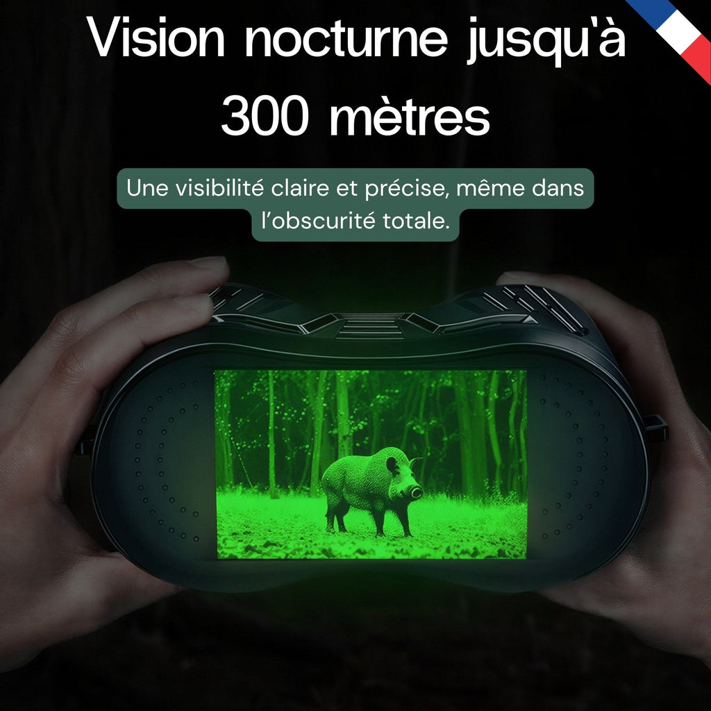 Jumelles de vision nocturne 4K – autonomie 8 h – vue 4