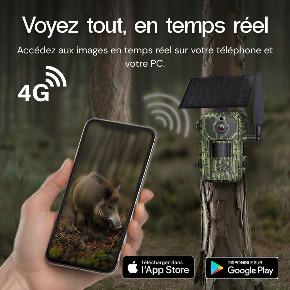 Caméra de terrain solaire 4G 4K – vue 3