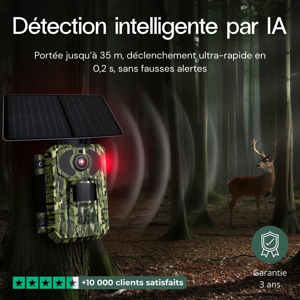 Caméra de terrain solaire 4G 4K – vue 4