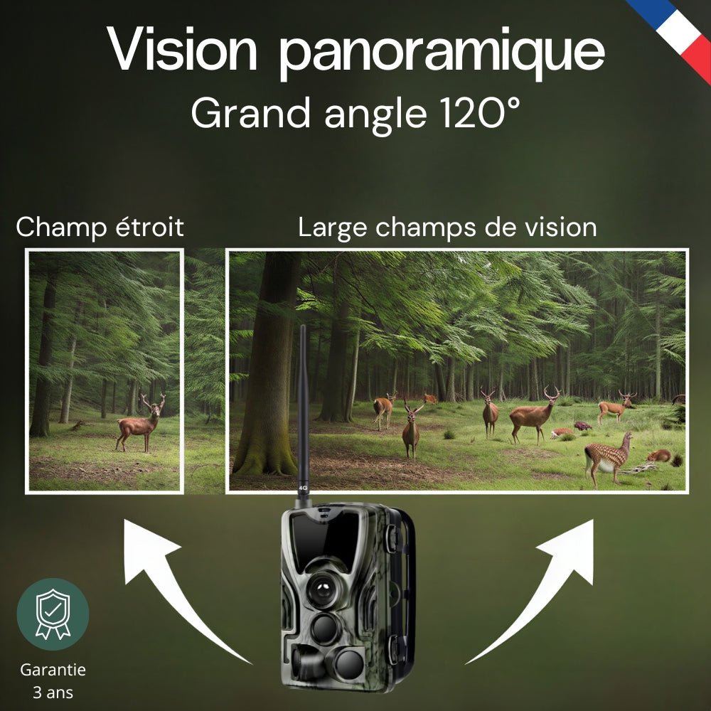 Caméra de terrain 4G+ 4K avec écran – vue 7