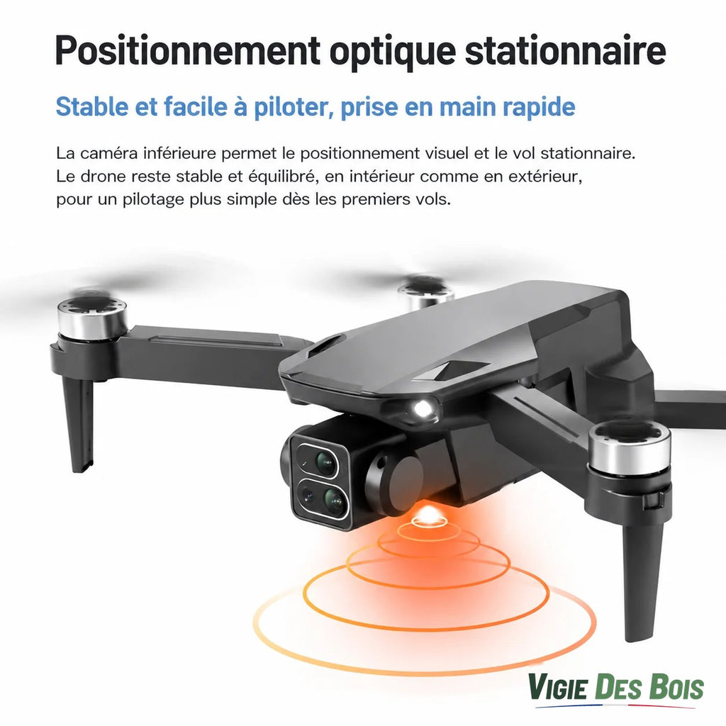 Drone Pliable WiFi FPV – Écran Intégré & 3 Batteries