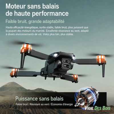Drone Pliable WiFi FPV – Écran Intégré & 3 Batteries