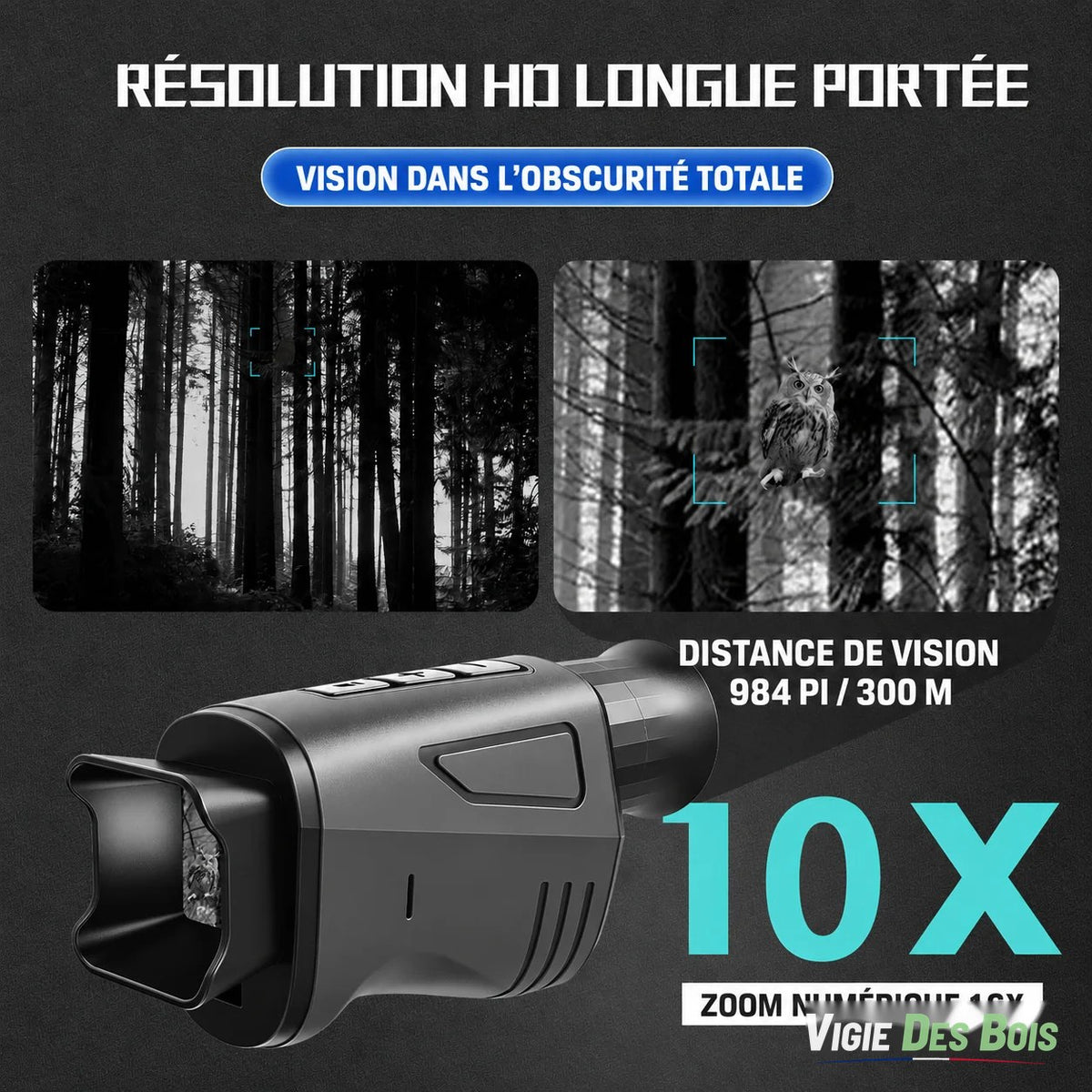 Monoculaire de Vision Nocturne HD