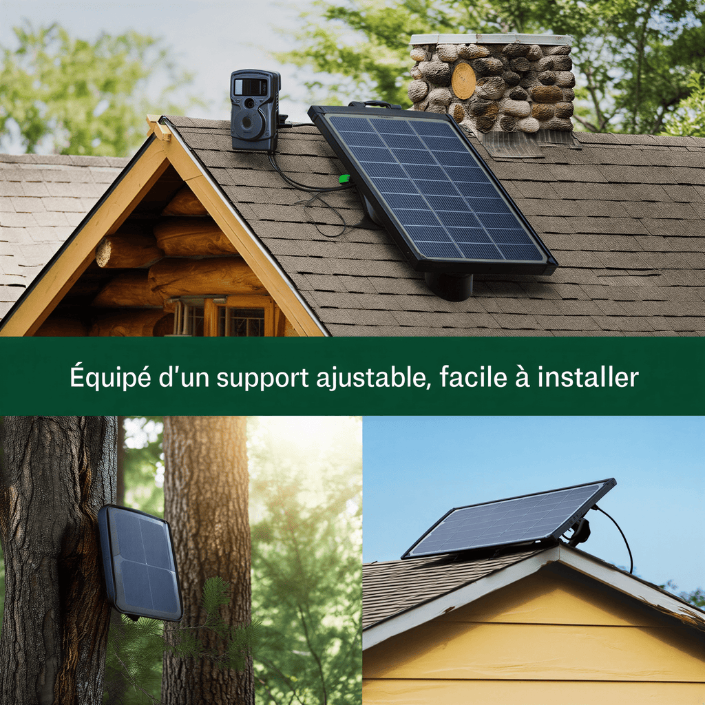 Panneau solaire pour caméra de chasse – vue 3