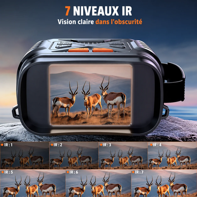 Jumelles de Vision Nocturne - Autonomie 3 heures