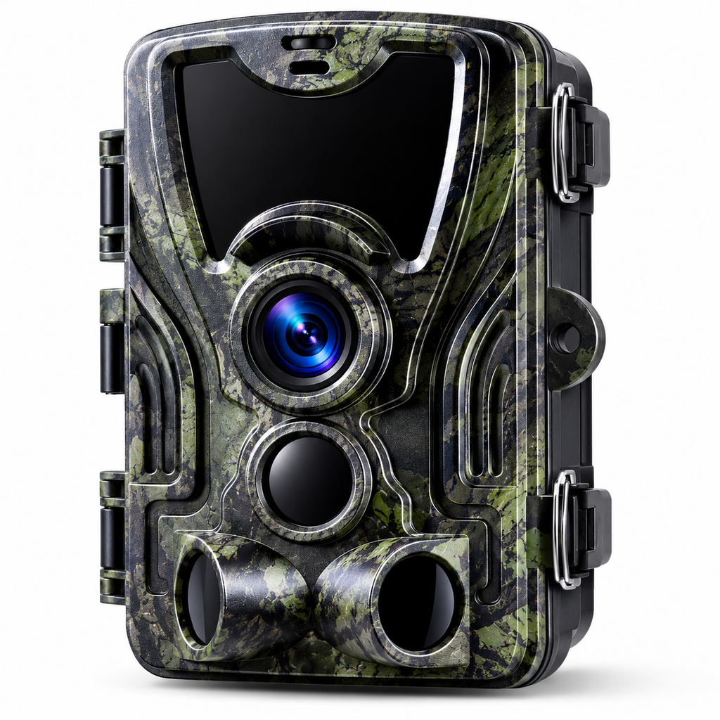 Caméra de Chasse 20 MP Écran LCD – Vision Nocturne 36 LED, Horodatage