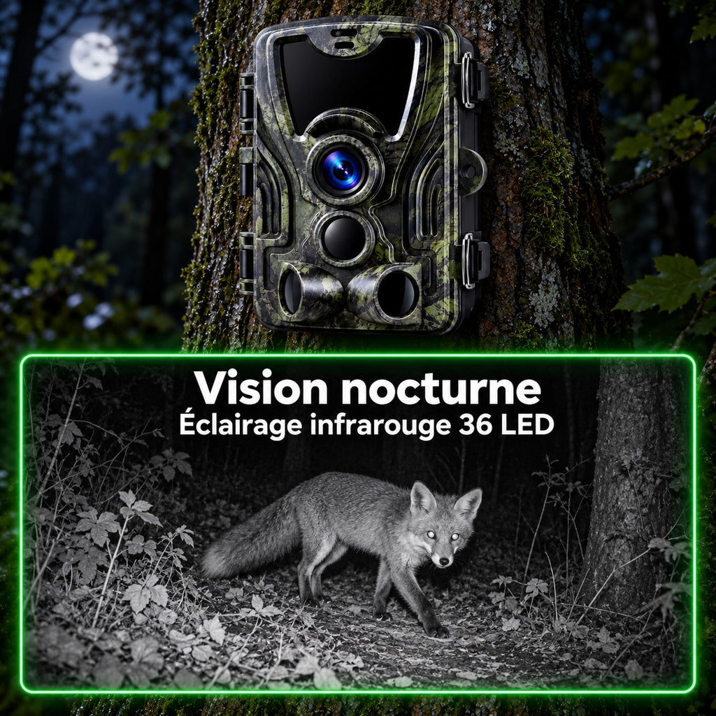 Vision nocturne par éclairage infrarouge 36 LED