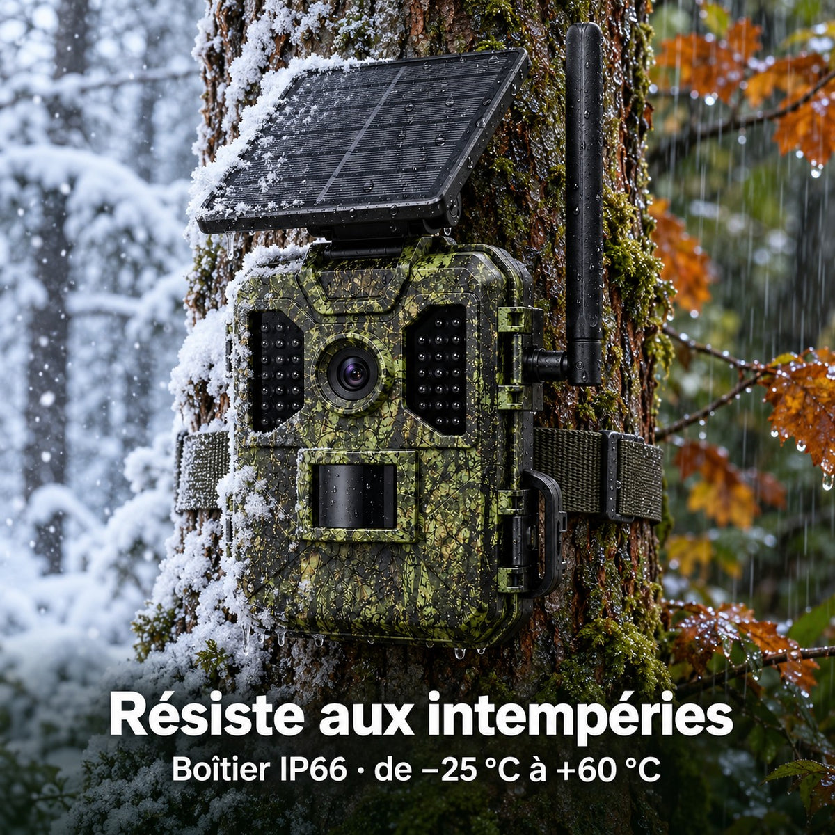 Boîtier IP66, de −25 °C à +60 °C