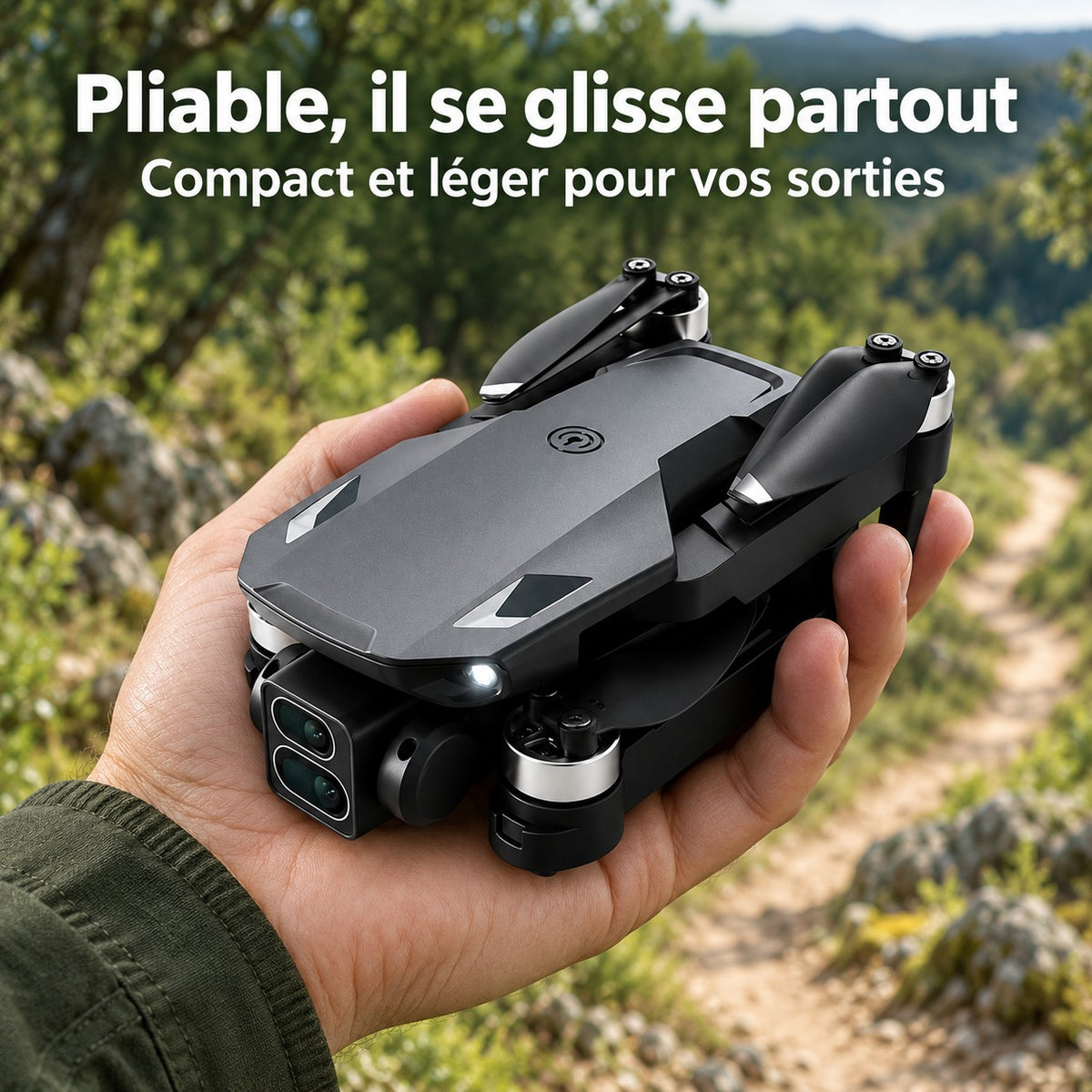 Drone pliable, compact et léger
