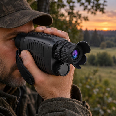 Monoculaire de vision nocturne HD Vigie des Bois en main au crépuscule